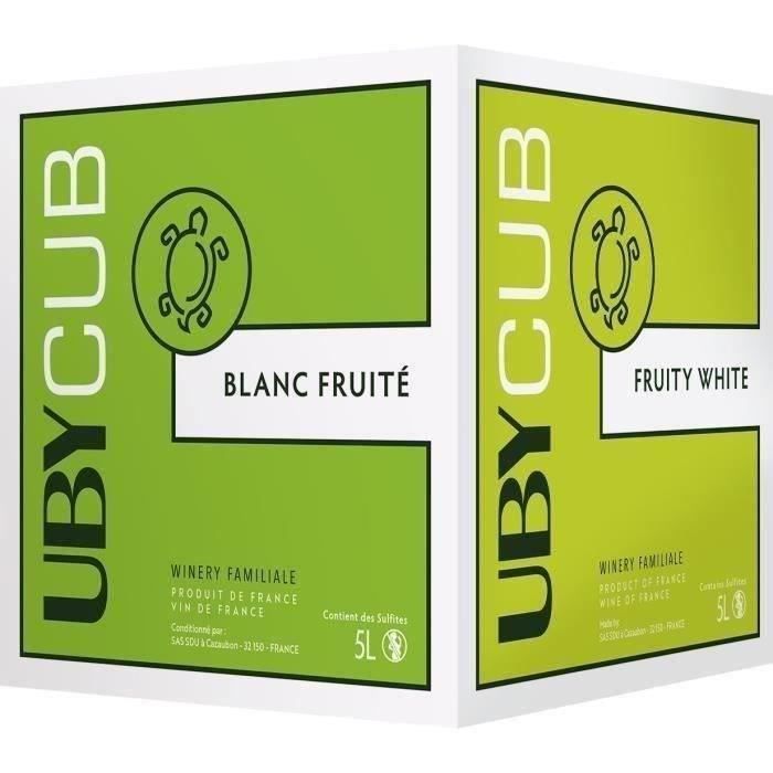 BIB 5L UBY CUB Vin de France kuiva valkoviini 2025