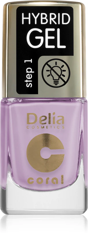 Gel Híbrido para Esmalte de Unhas Coral da Delia Cosmetics