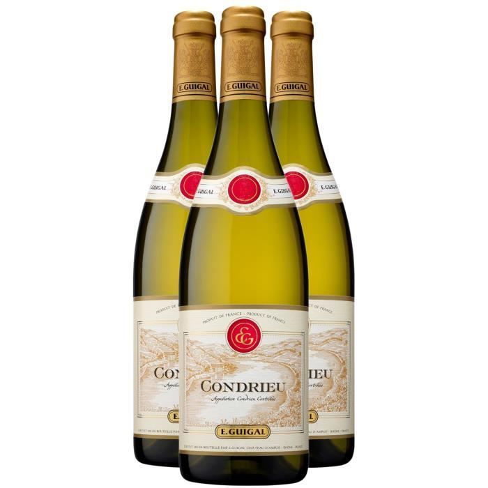 Condrieu - Blanc 2022 - Maison Guigal - Vin Blanc de la Vallée du Rhône (3x75cl)
