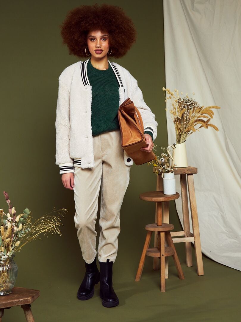 Sherpa-jas - BEIGE