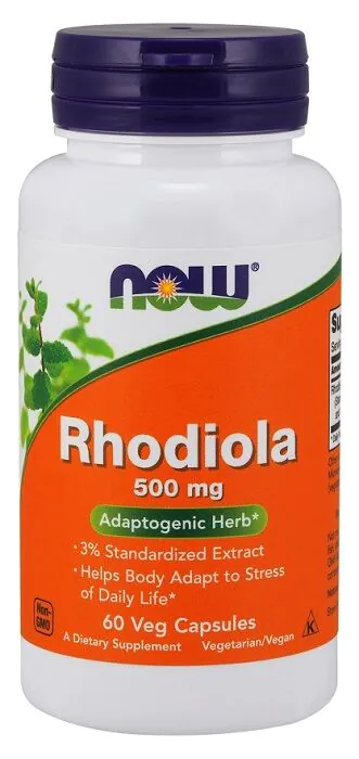 Now Foods Rhodiola 500 mg, Kapsułki