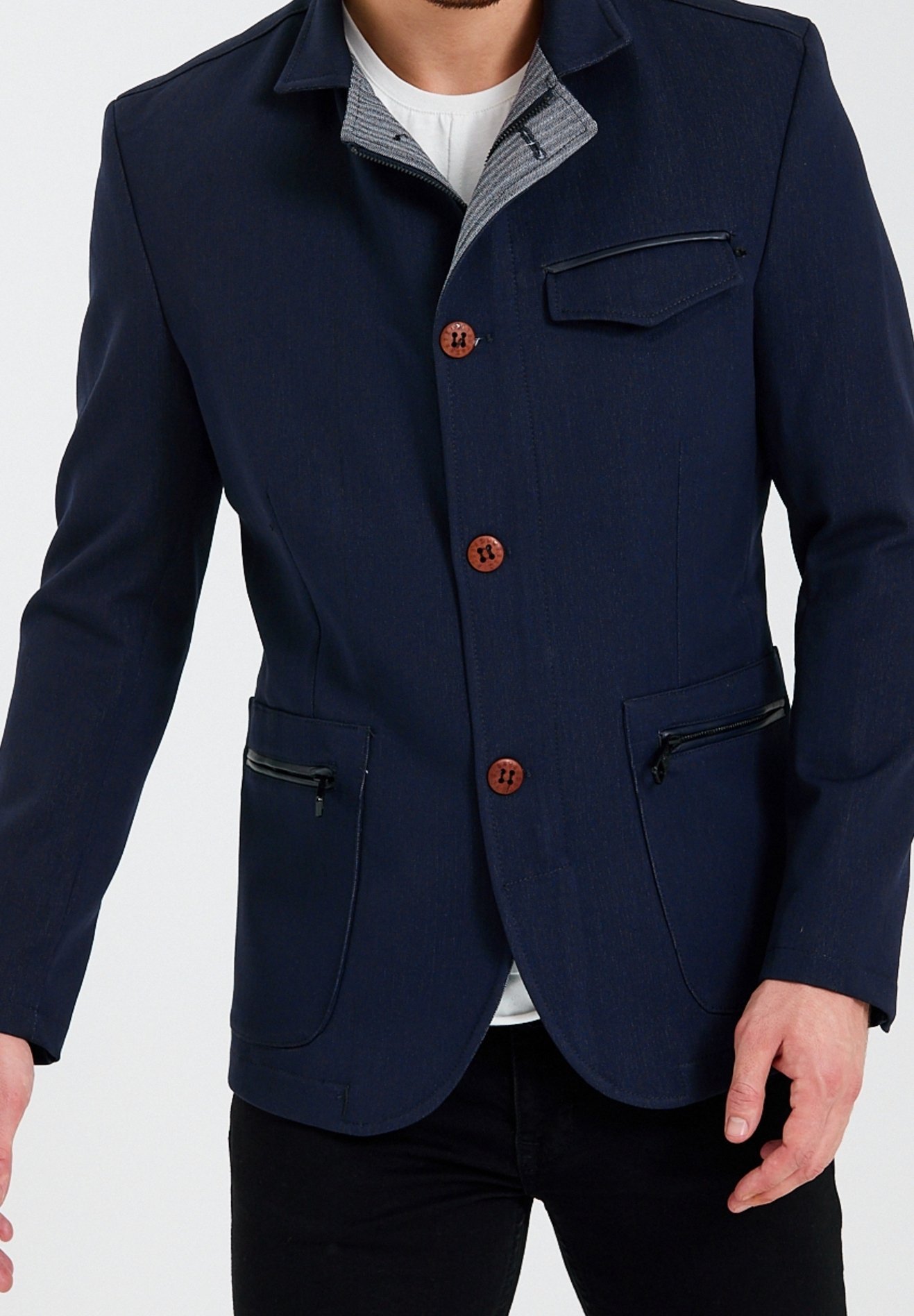 Veste blazer Ron Tomson - bleu foncé
