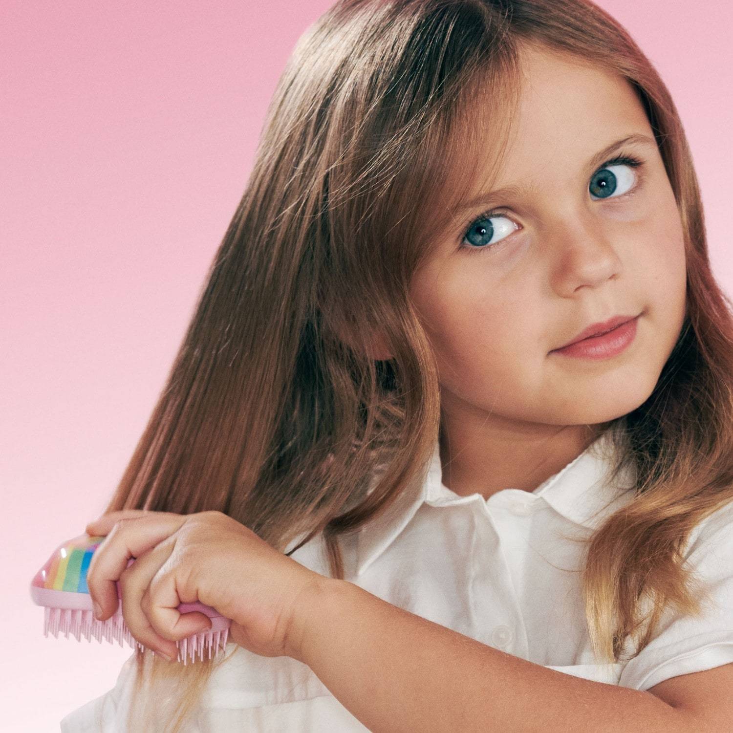 Tangle Teezer plochá kefa na vlasy Mini Kids Tangle Teezer - Original Mini Kids Pink Unicorn - 1 kus