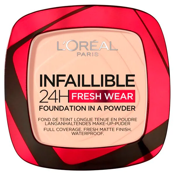 L'Oréal Paris Infaillible 24H Fresh Wear 180 Rose Sand Foundation σε πούδρα<br>9g
