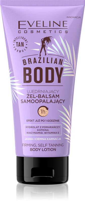 Eveline Cosmetics Brazílsky telový samoopaľovací gél s posilňujúcim účinkom