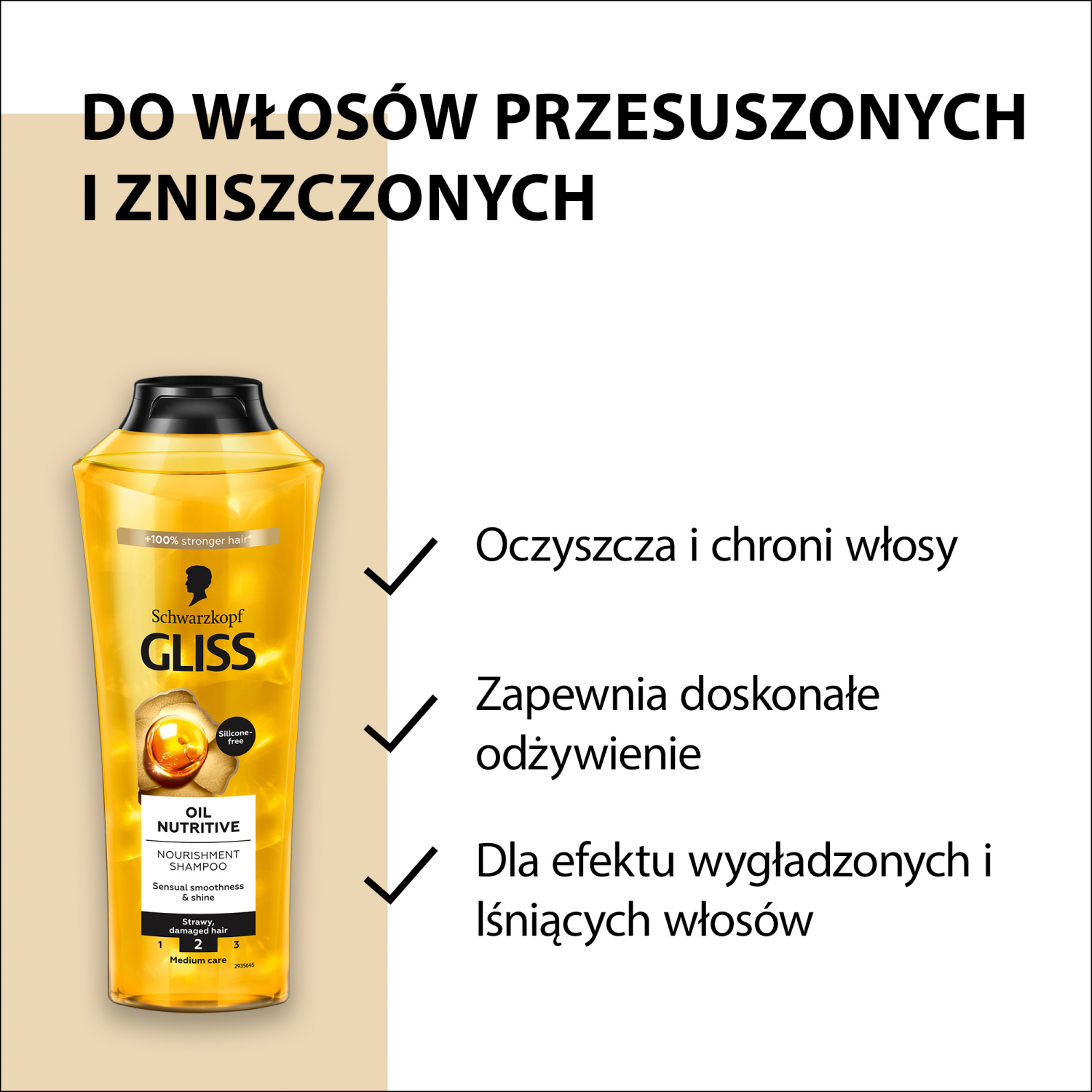 Gliss Kur Hårschampo 400ml Oljebaserad näring