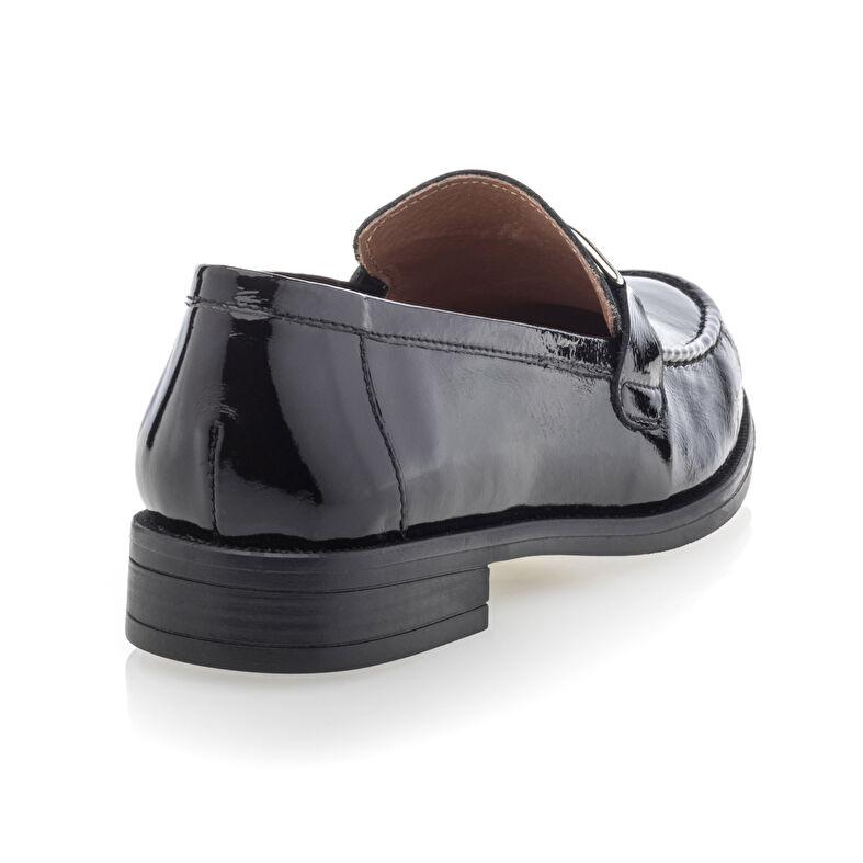 Schwarze Damen-Loafer/Bootsschuhe