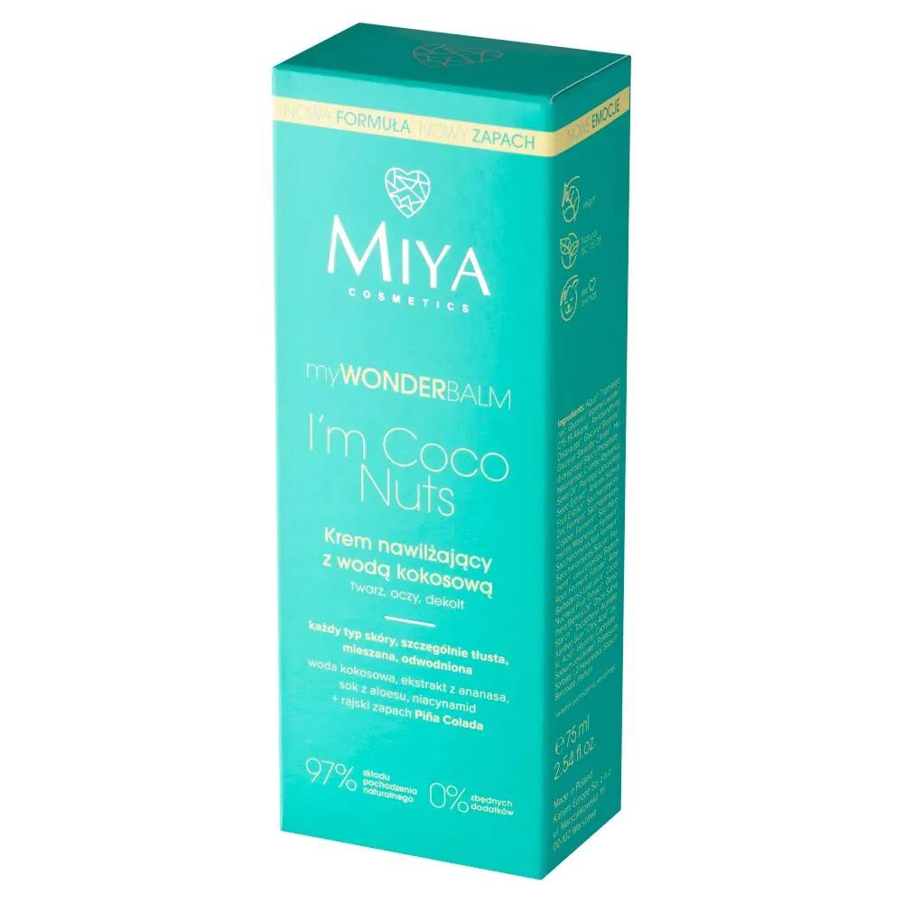 Miya myWONDERBALM Im Coco Nut - Krem nawilżający z wodą kokosową 75ml