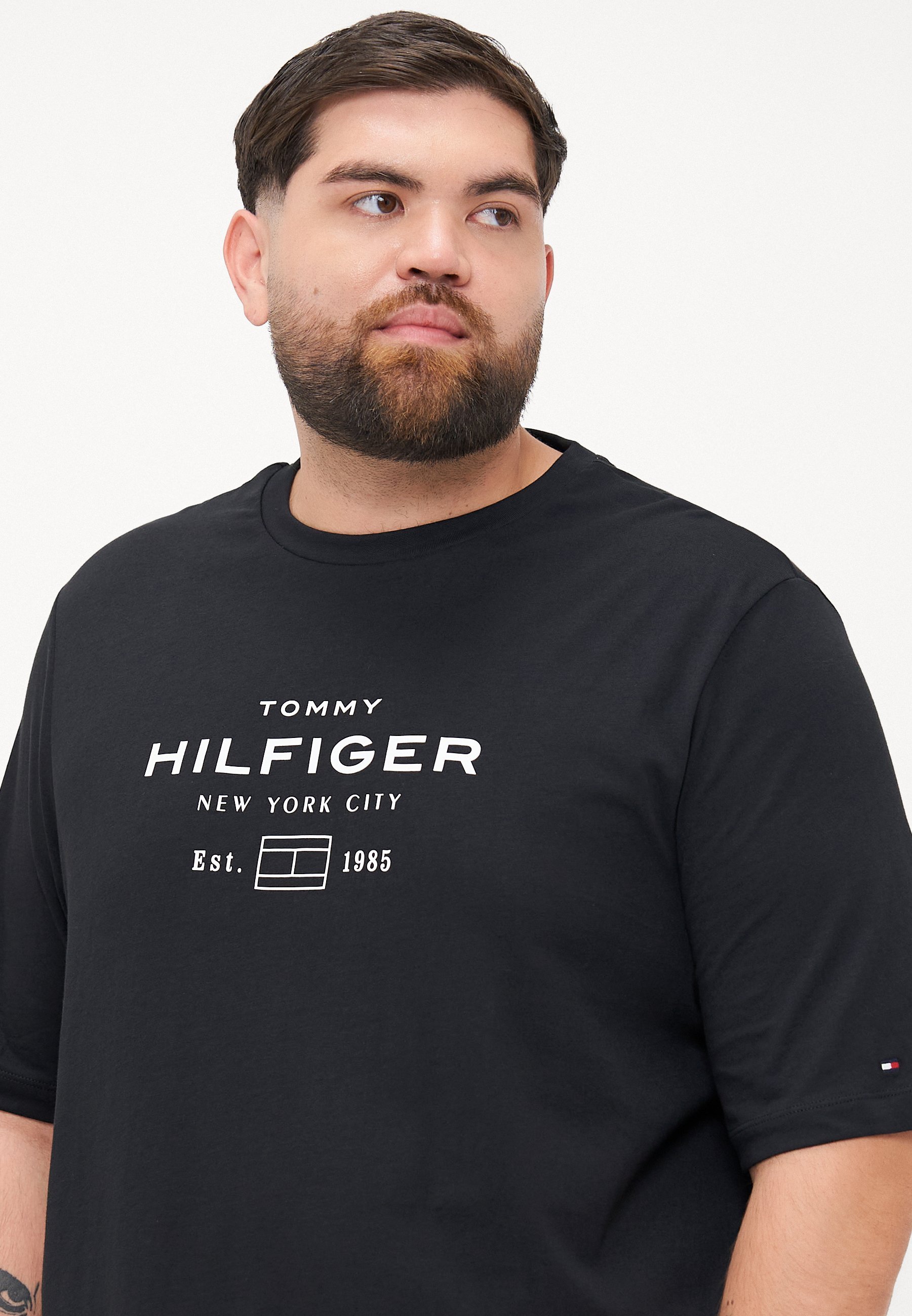 Tommy Hilfiger STACK GRAPHIC T-shirt - T-shirt met print - zwart