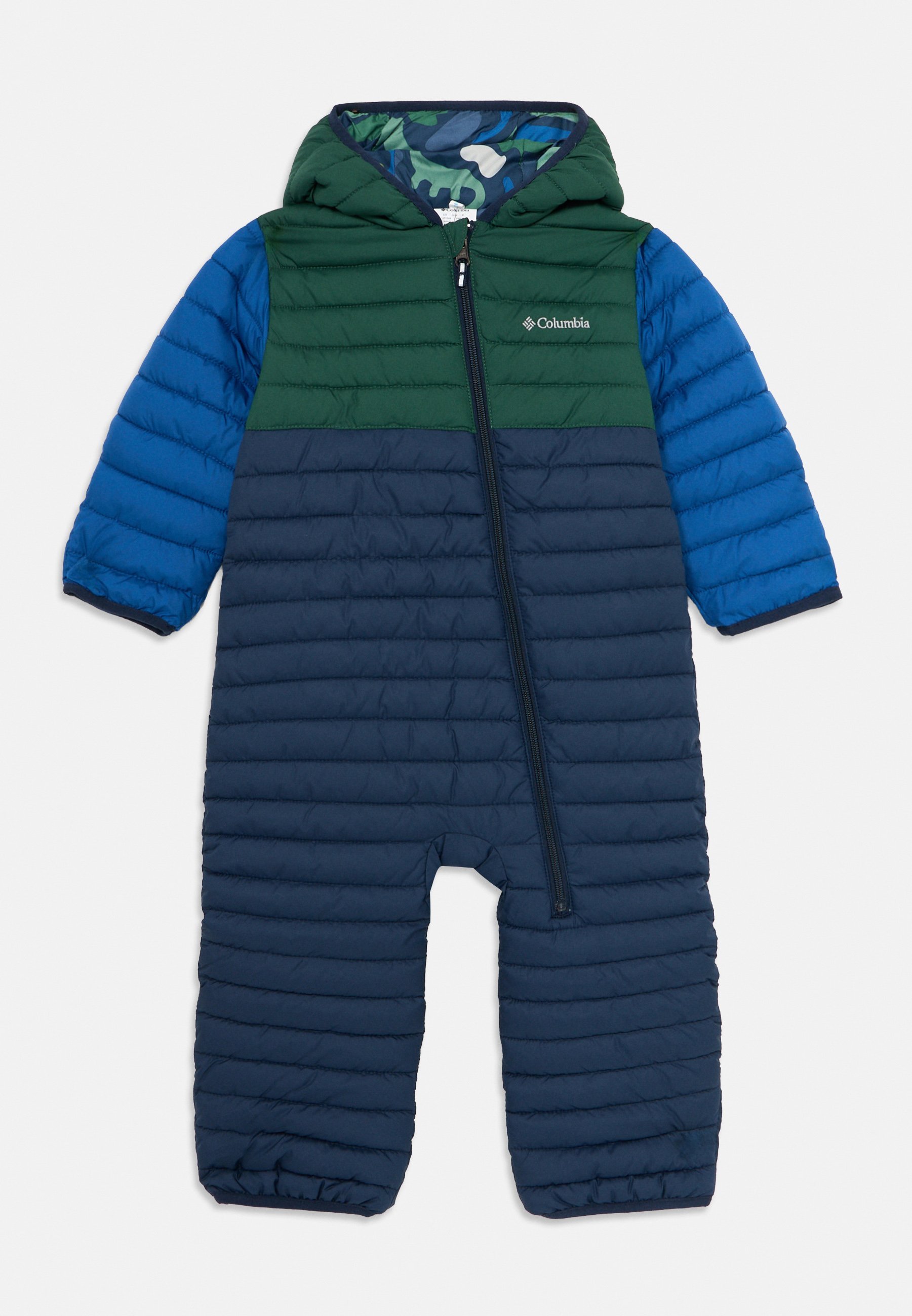 Columbia POWDER LITE II REVERSIBLE - Skipak - marineblauw/regenwoud/bergblauw