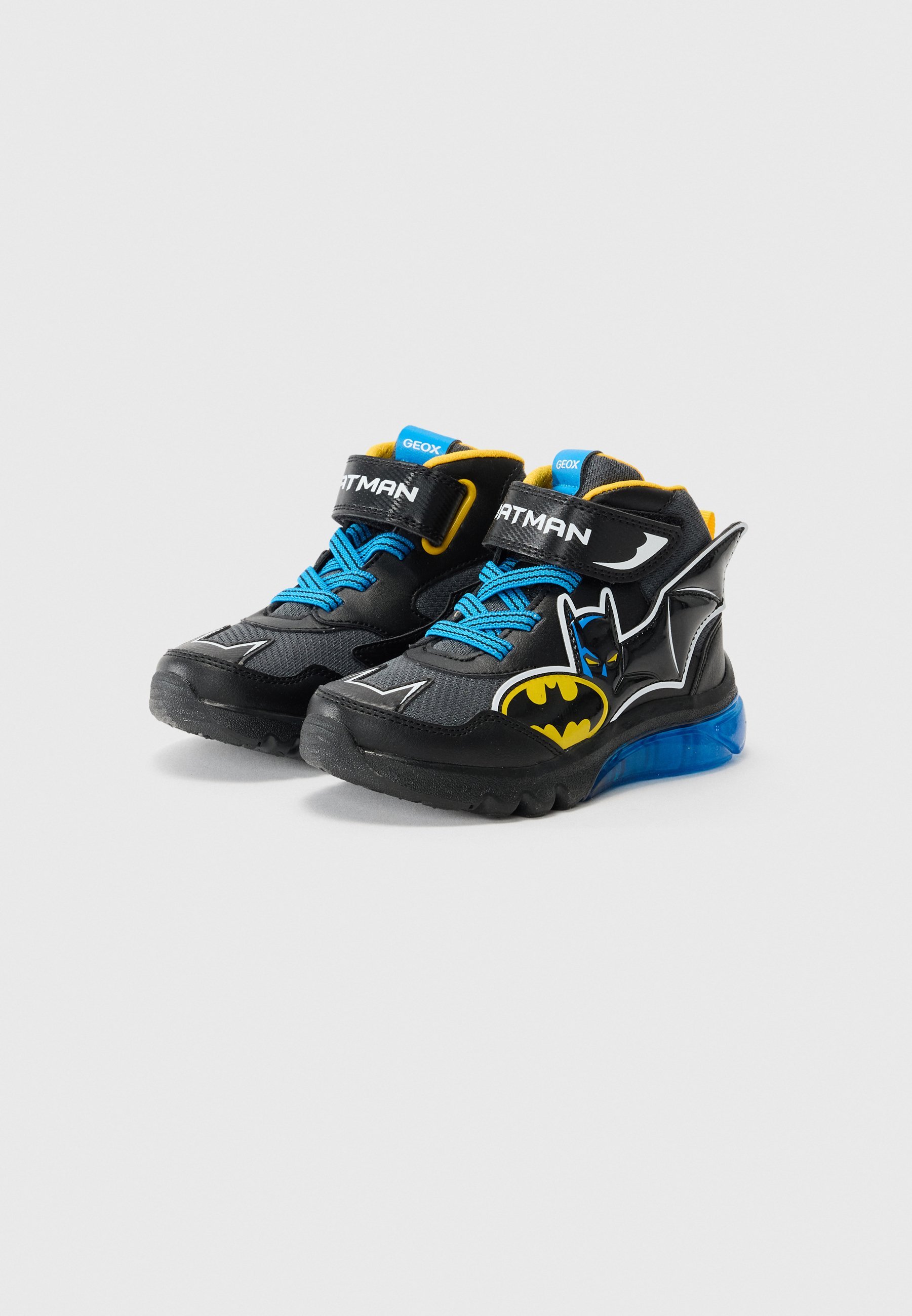 Geox BATMAN CIBERDON - Scarpe da ginnastica - nero/giallo