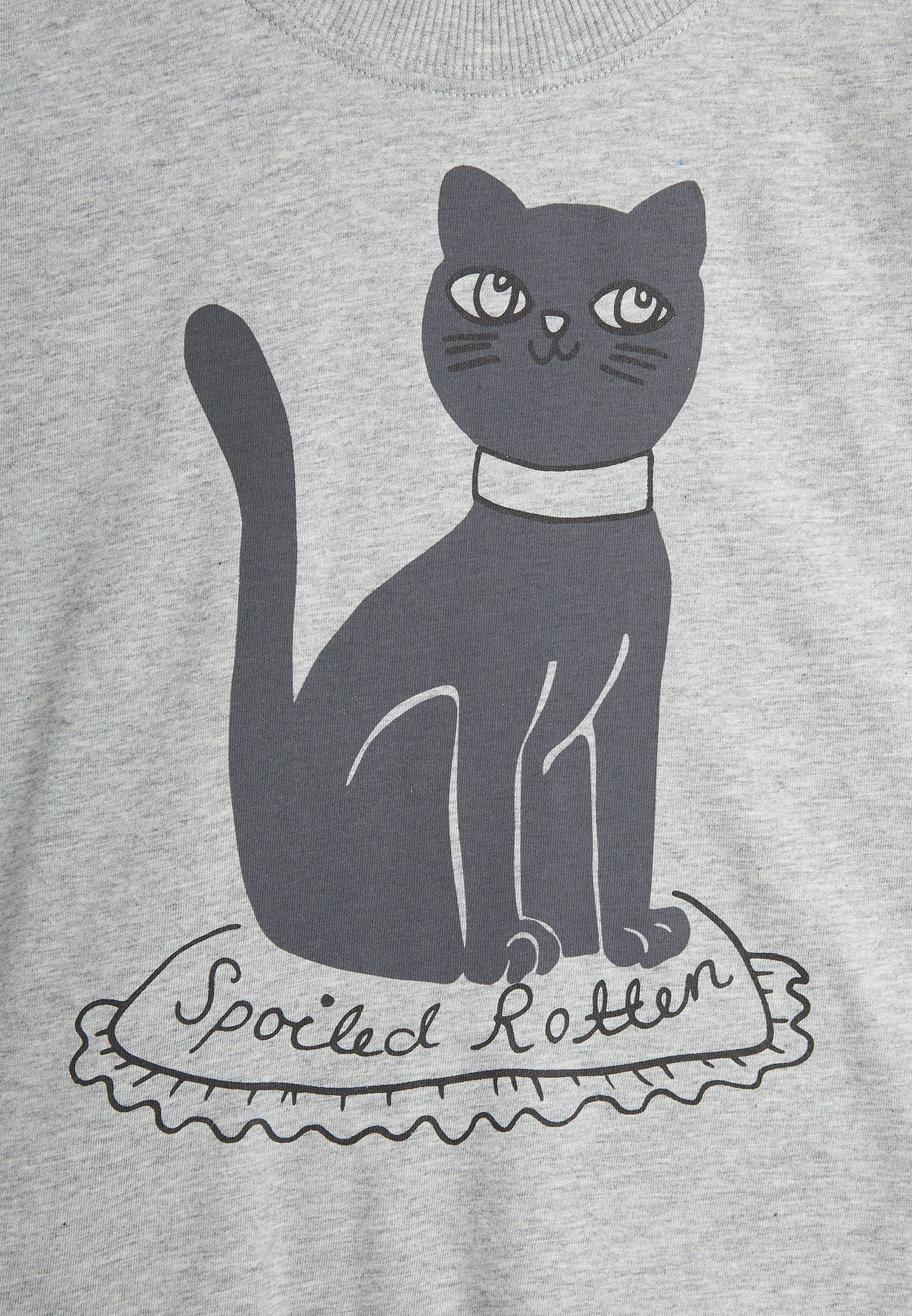 MINI RODINI CAT TEE UNISEX - Tričko s potiskem - black