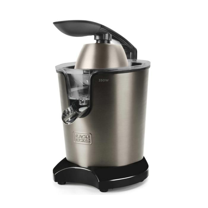 Exprimidor de cítricos profesional de palanca BLACK+DECKER BXCJ350E, 350 W, depósito de 650 ml.