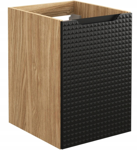 Szafka Łazienkowa POD BLAT 40 cm CZARNA Wisząca MDF 3D LUXOR