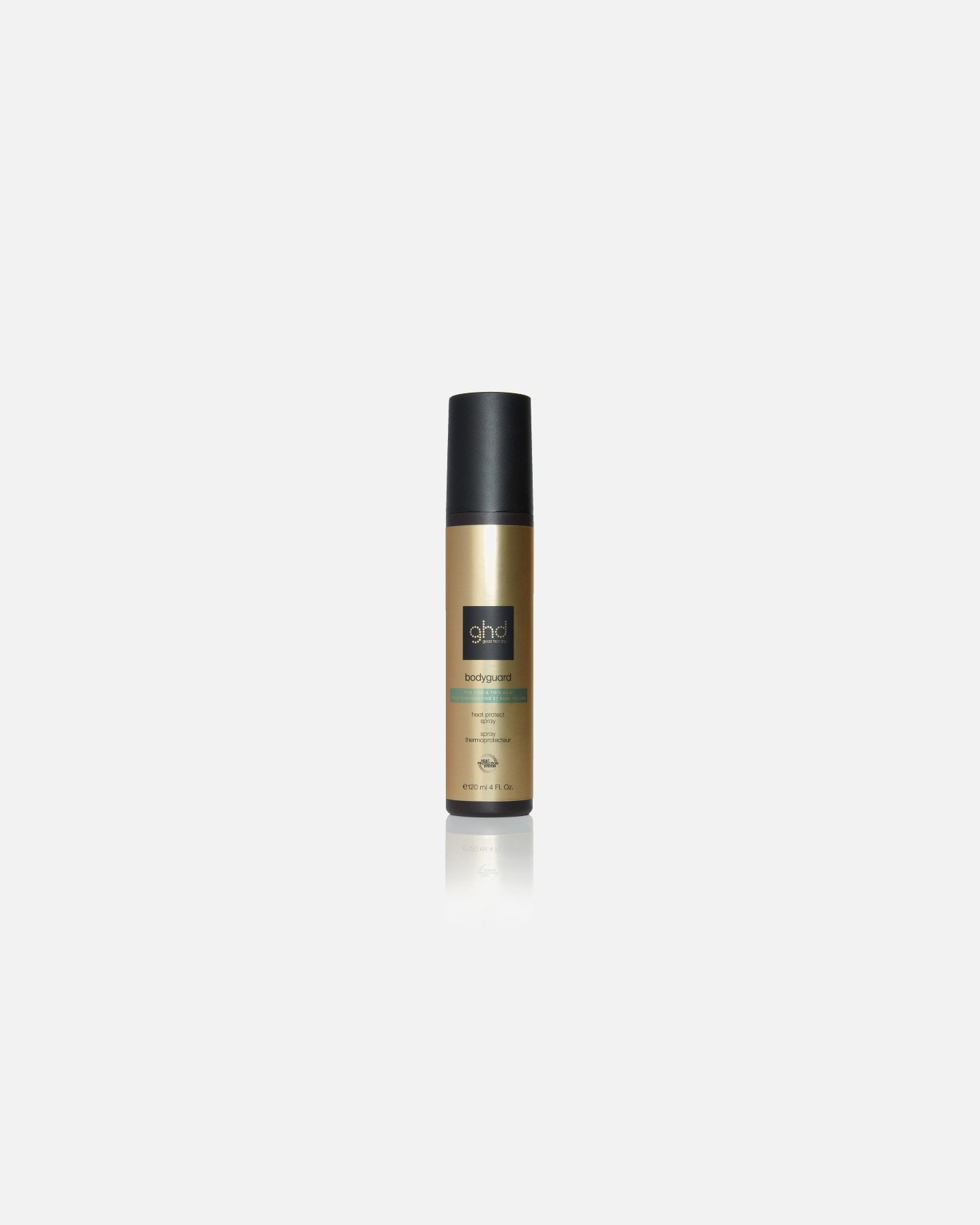 ghd Bodyguard nuo karščio apsaugantis purškiklis ploniems ir ploniems plaukams – 120 ml