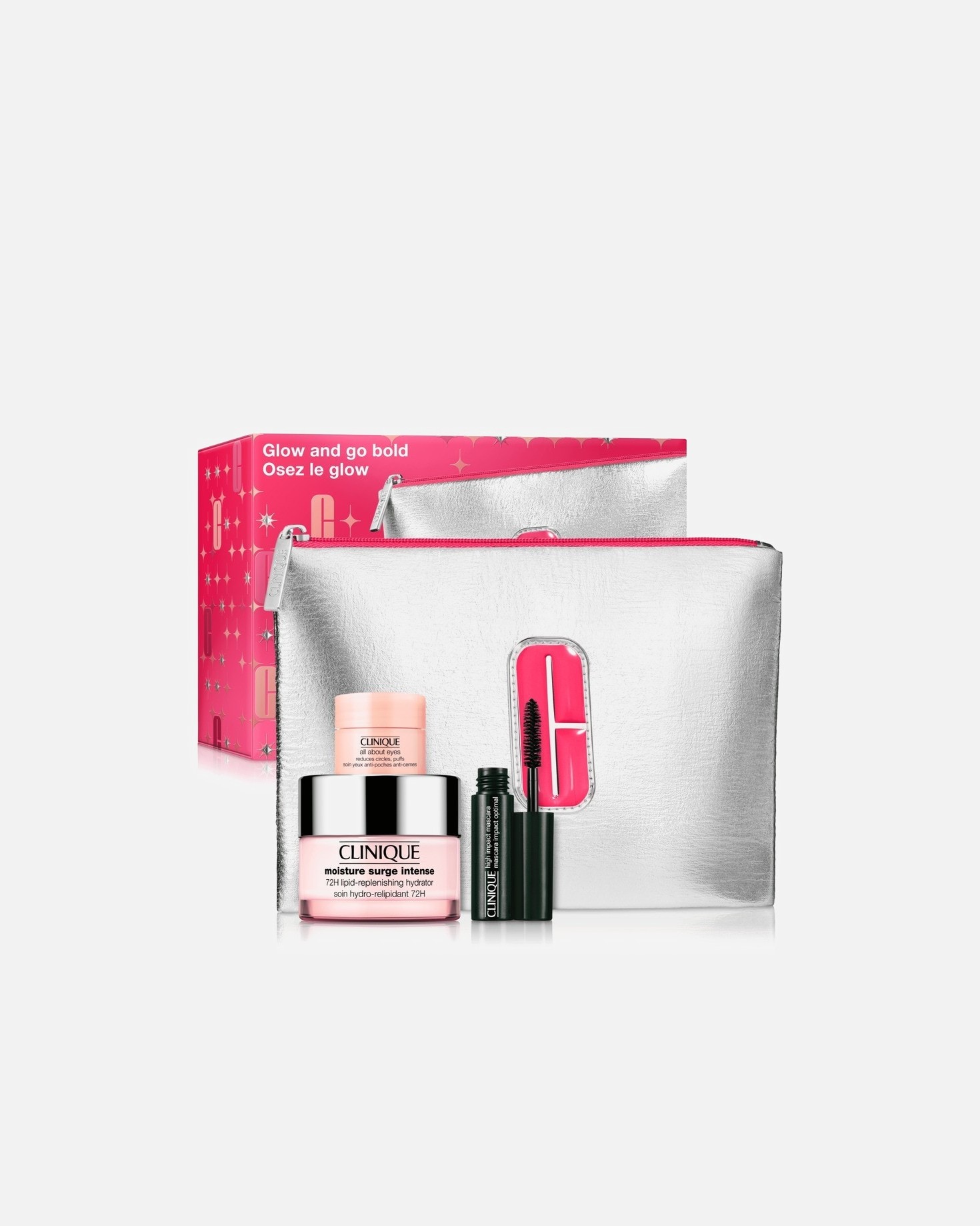 „Clinique Moisture Surge™ Glow and Go Bold“ veido priežiūros rinkinys – 1 vnt.
