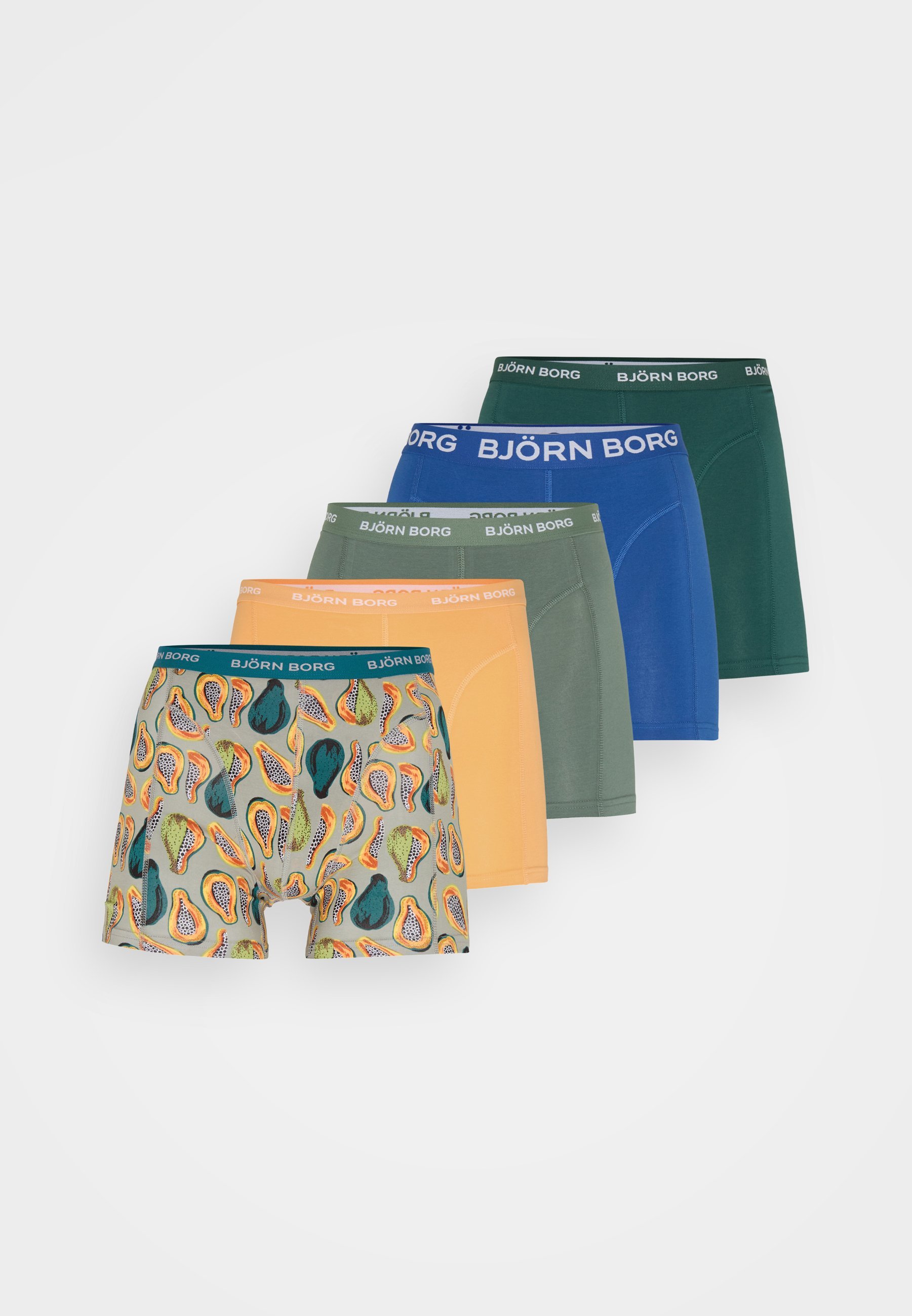 Björn Borg Confezione da 5 - Slip - verde/giallo/blu