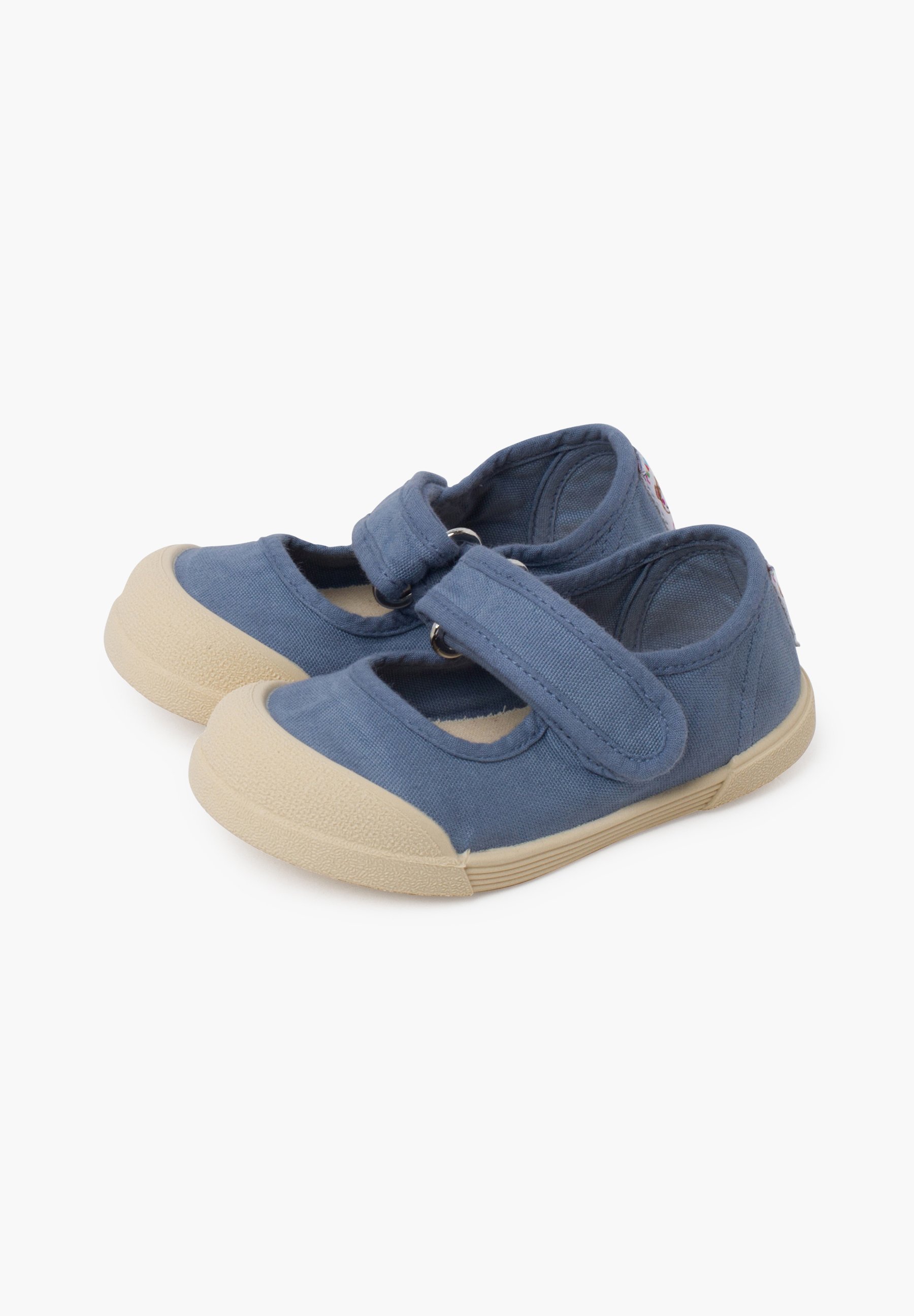 Pisamonas ballettpumper med ankelreim - azul
