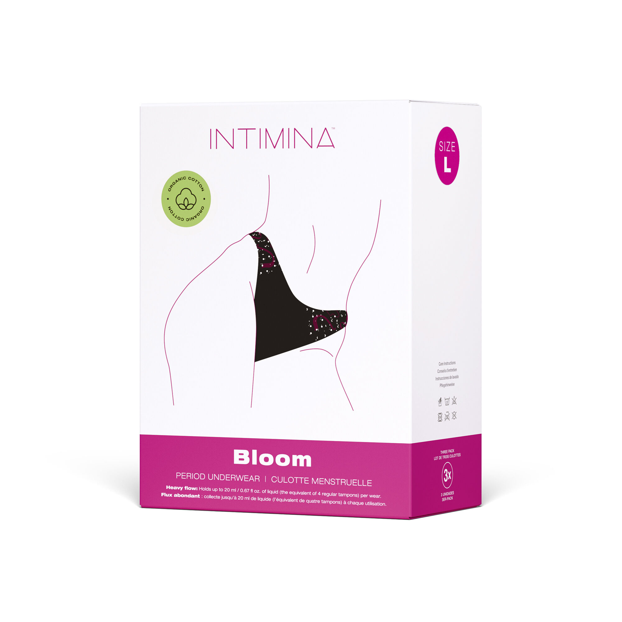 Menštruačné nohavičky Intimina Bloom, veľkosť L