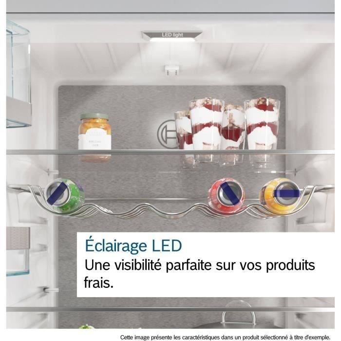 Réfrigérateur combiné - BOSCH - KGN86VIEA - Classe E - 479 L - 186 x 86 x 81 cm - Acier brossé