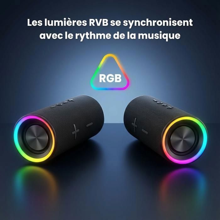 Wireless Light-Up Speaker - SIKENAI - 4000mAh - Powerful Bluetooth Speaker - Bluetooth 5.2