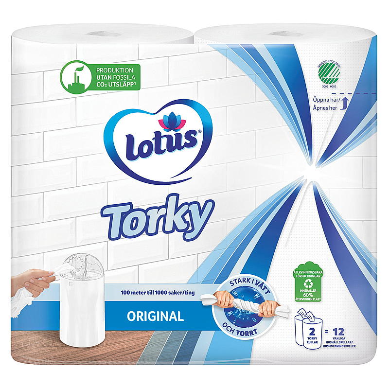 Handduksrulle 2-pack Lotus Torky