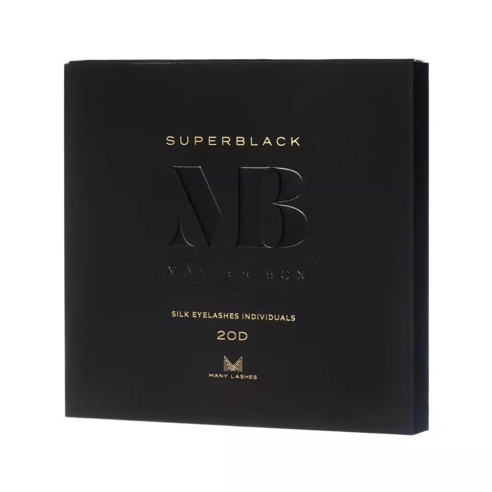 Mange Beauty Master-bokse Superblack Silkeøjenvipper til enkeltpersoner