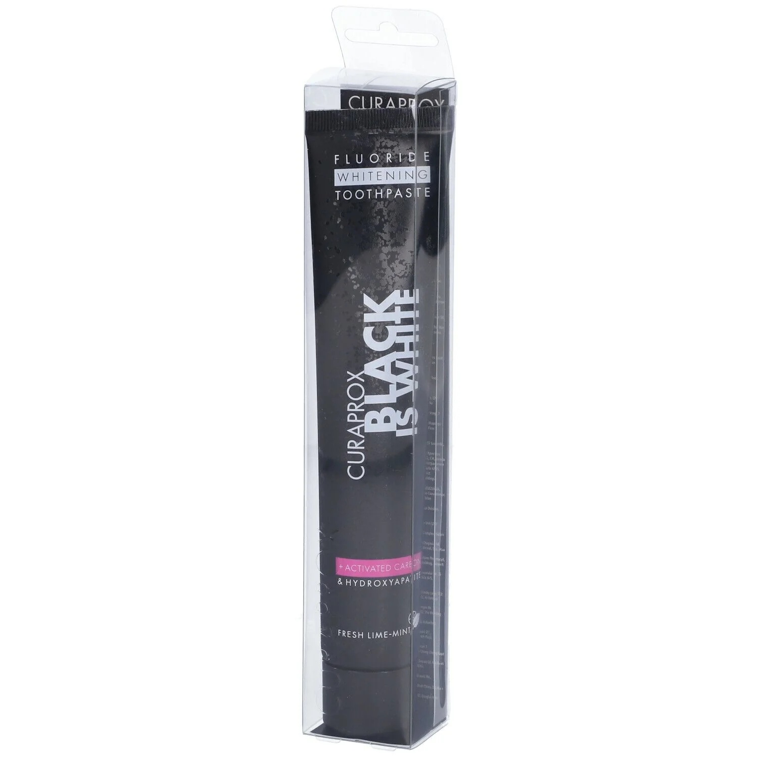 CURAPROX Curaprox Black Is White värskendav hambapasta 90 ml suuhügieenile
