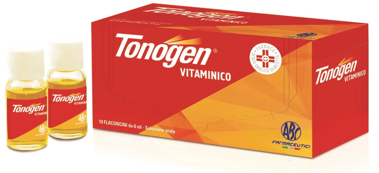 ABC PHARMACEUTICALS Tonogen orale vitamineoplossing, 10 flesjes met reservoirdop.