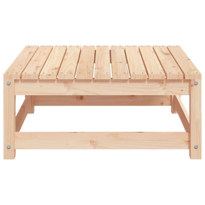 vidaXL Repose-pied de Jardin, Table Basse, Tabouret, Meuble de Terrasse Patio Arrière-cour Extérieur, 70x70x30 cm Bois de 837935