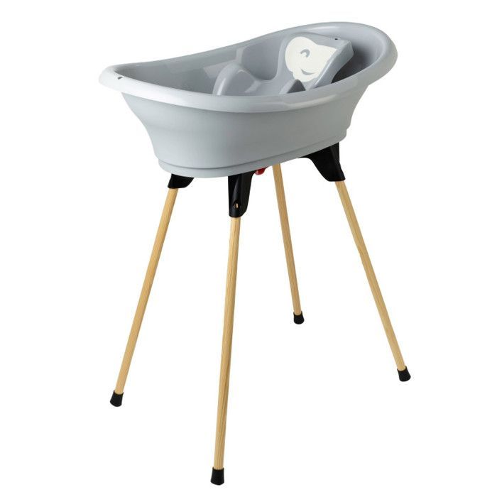 Kit de baño THERMOBABY VASCO 5 en 1, color gris encantador - Fabricado en Francia
