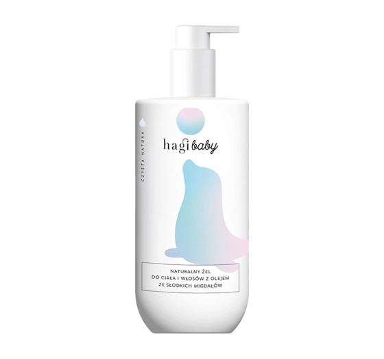 Hagi Baby naturalny żel do ciała i włosów z olejem ze słodkich migdałów 250 ml