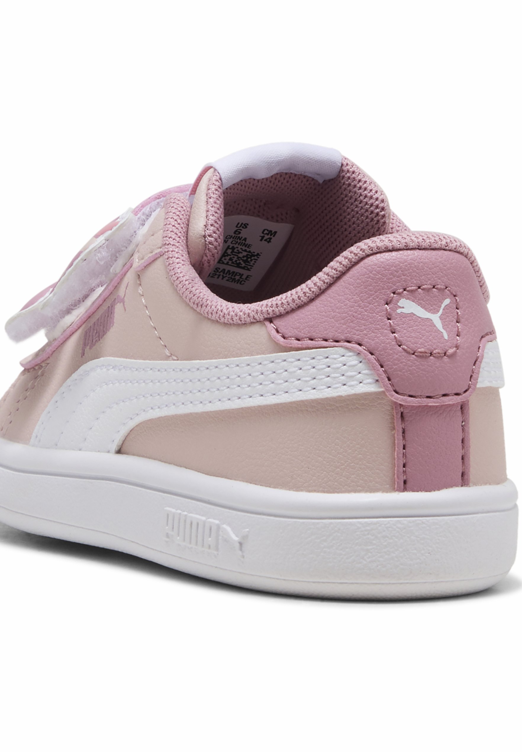 Puma SMASH - Babyschoenen - mauve mist/wit