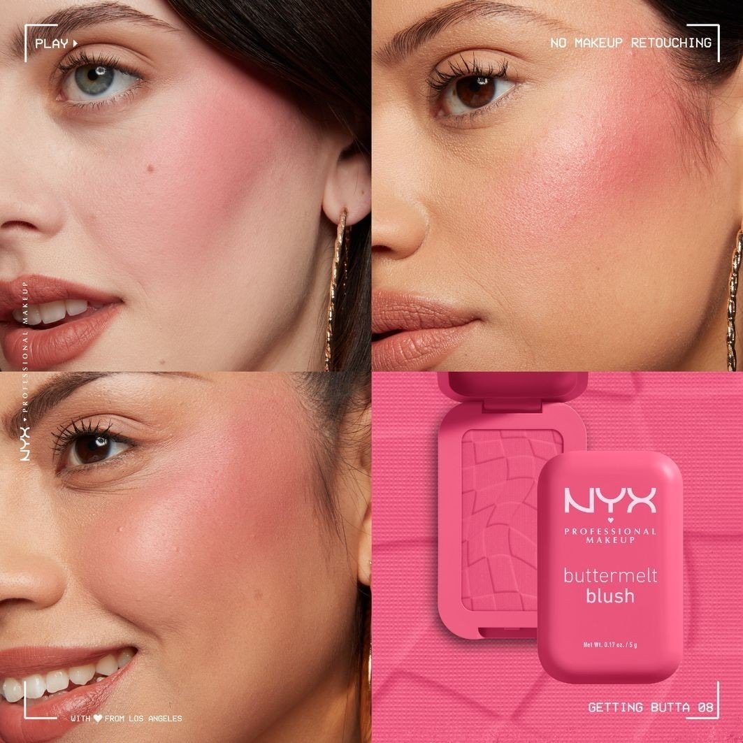 NYX Professional Makeup Blush Buttermelt rdečilo za lica - 5 g