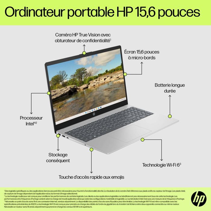 HP 15-fd0101nf Laptop PC - Windows 11 - 15,6