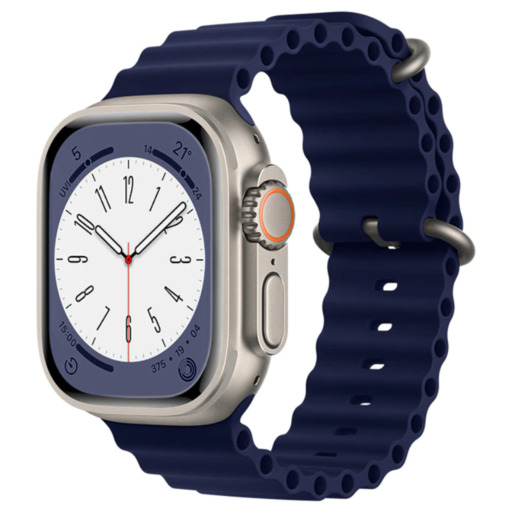 Silikonarmband kompatibel mit Apple Watch 42/44/45/49 mm Smartek Smtk-ocean