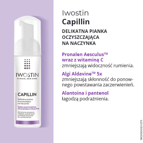Iwostin Capillin Oczyszczająca pianka na naczynka