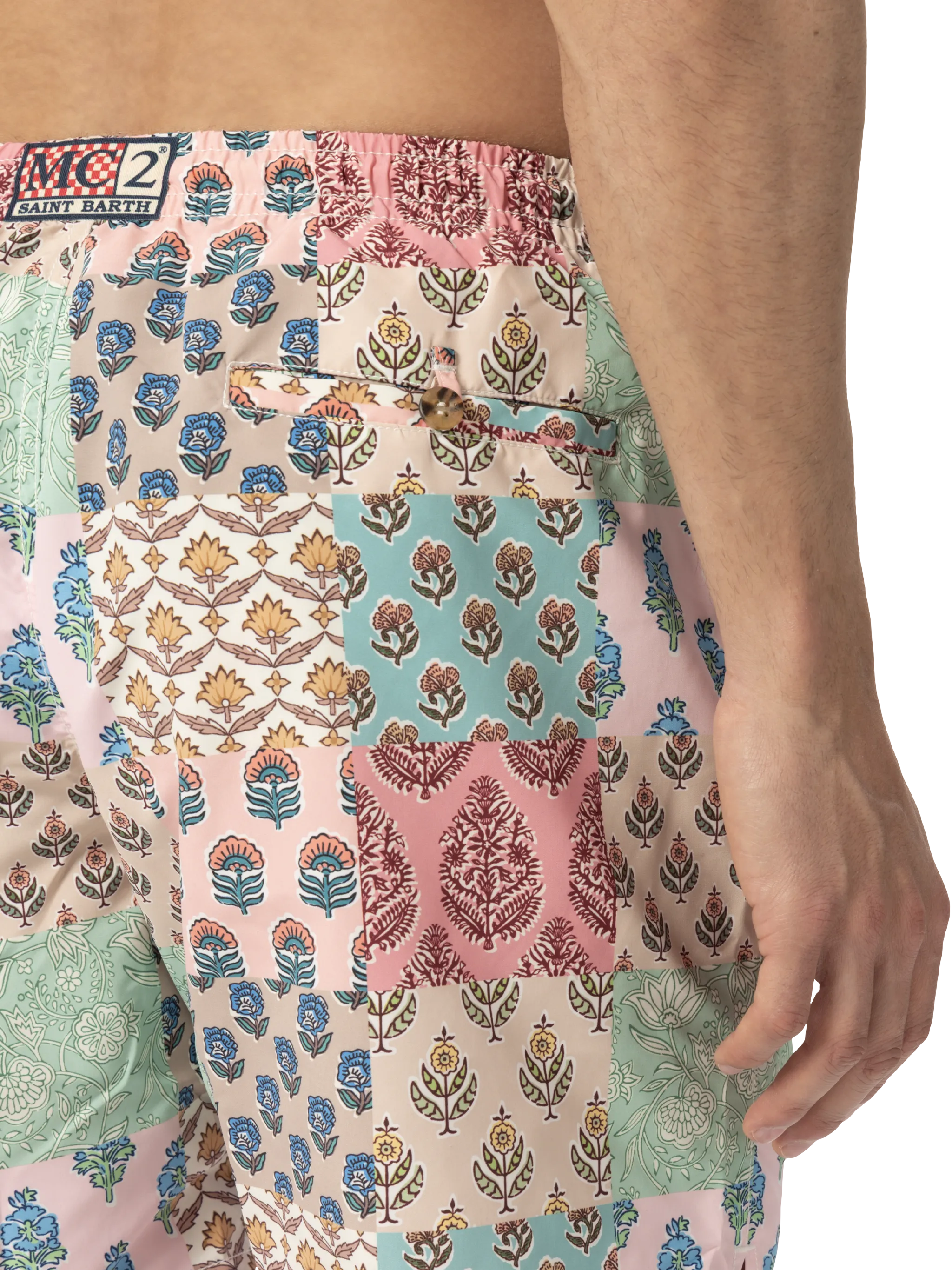 Caprese midi-badpak met bloemenprint