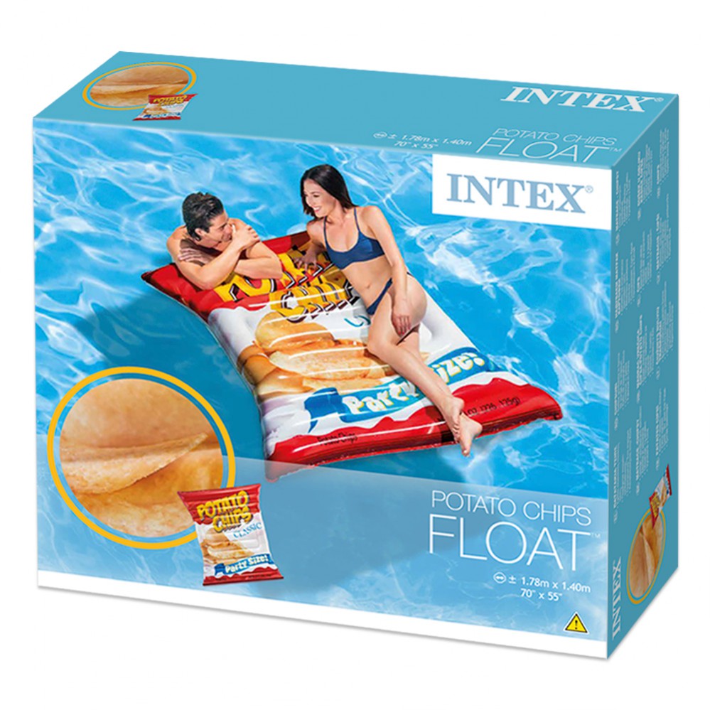  Colchoneta Hinchable Intex Bolsa De Patatas Chips 140x178 Cm