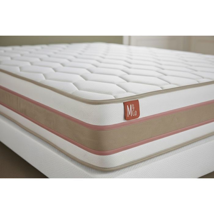 LE DÉLICAT 90x200cm Pocket Springs + Memory Foam 5 Comfort Zones - 26cm Thick + Slatted Base Kit White
