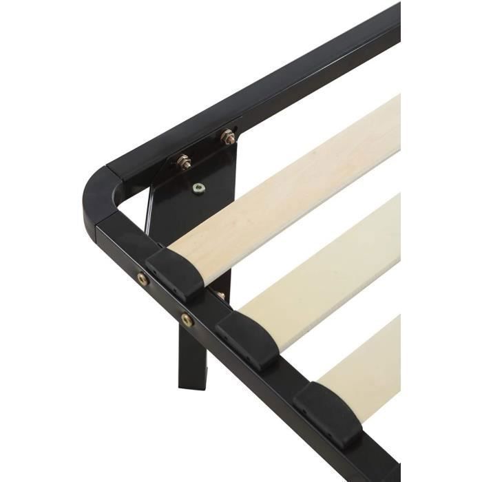 Base de cama de láminas con patas - 4 patas incluidas - Cama (90 x 190 cm)