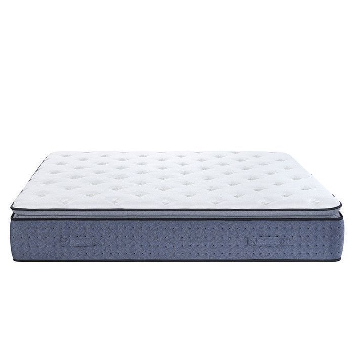 Matras 180x200 cm, 35 cm dik, pocketveren, 3 zones + traagschuim, bamboe hoes, verstevigde randen - LASUITE