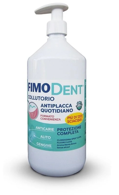 FIMO Fimodent Enxaguante bucal diário contra placa bacteriana 1 l