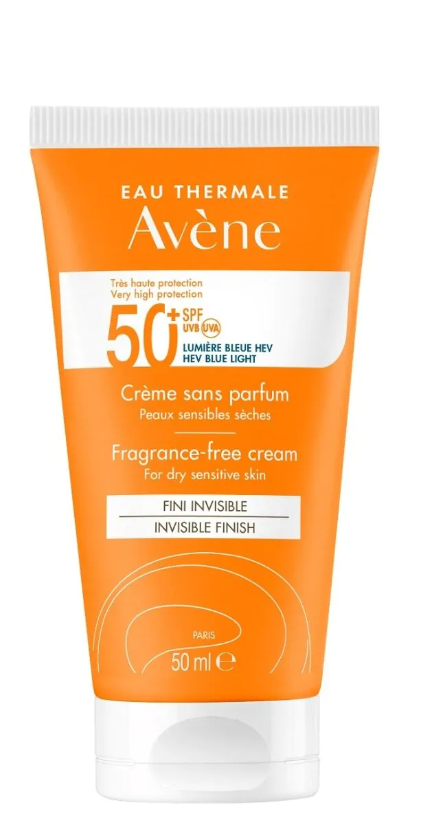 Avène Sun Bardzo Wysoka Ochrona Przeciwsłoneczna Krem bez zapachu SPF50+