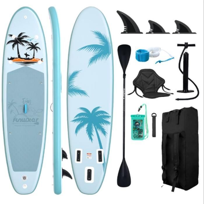FunWater-Planche de Paddle Gonflable Antidérapante, Sports Aquatiques, SUP ultra-léger,EVA antidérapant,335x83x15cm