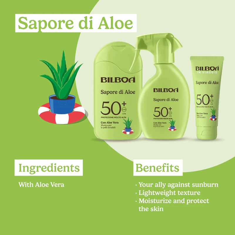 Bilboa Aloe Flavour Trigger purškalas nuo opalania z aloesem