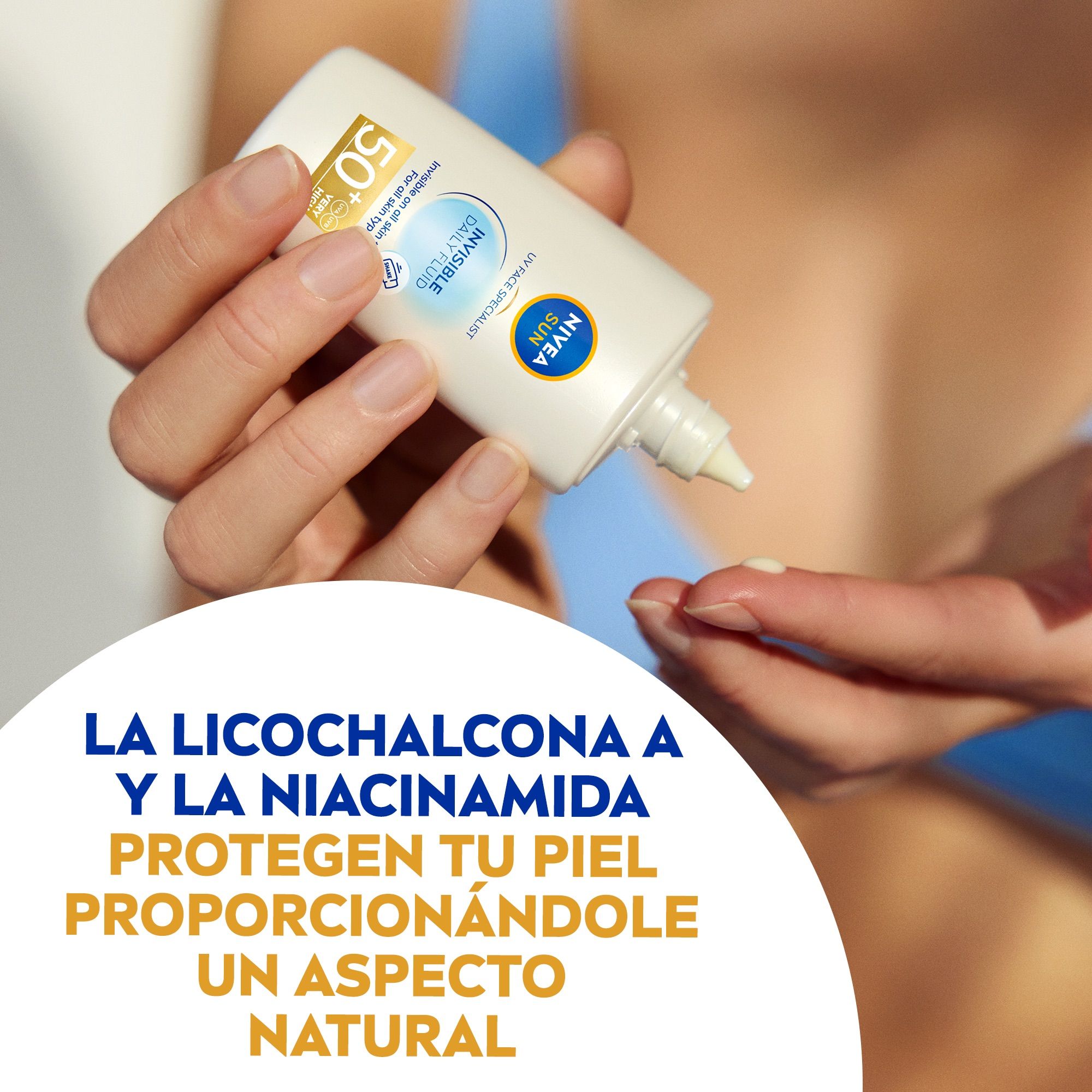 Opaľovací fluid na tvár Opaľovací krém SPF50 Denná ochrana tváre