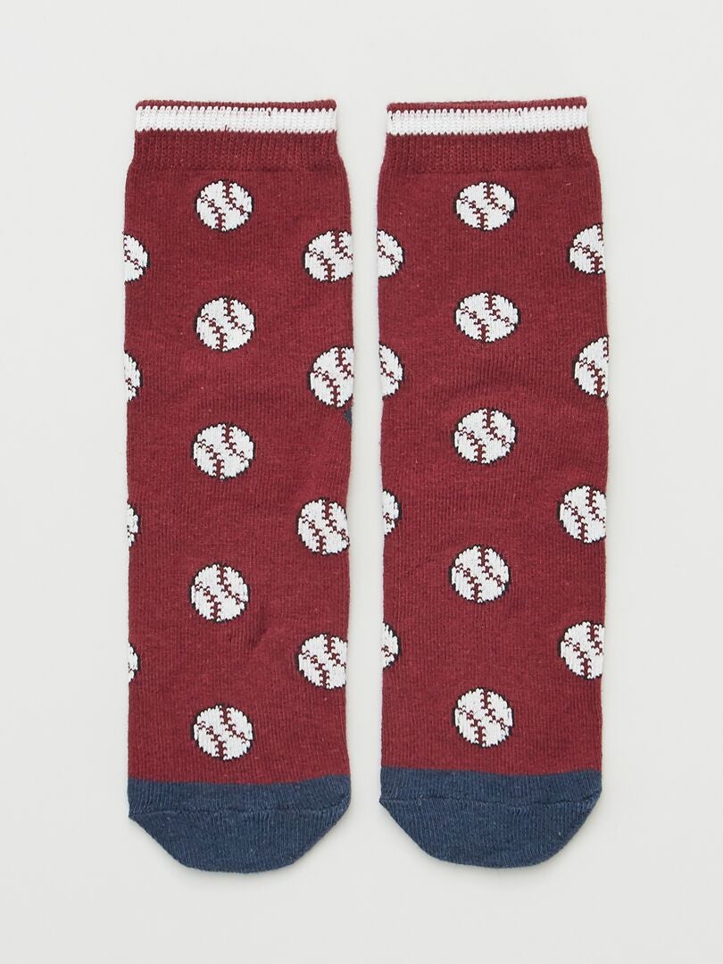 Set van 5 paar sportsokken - ROOD