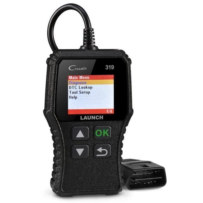 Ferramenta de diagnóstico automotivo - LAUNCH - CR319 - OBD2 - Leitura de códigos - Teste do sensor de oxigênio