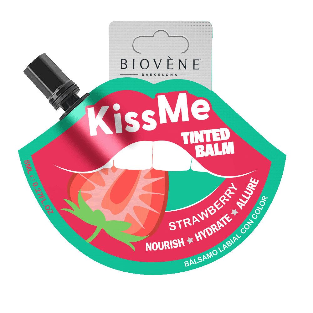 Balzam za ustnice Kiss Me Strawberry Tinted Lip Balzami za ustnice, vlažilne kreme in nega